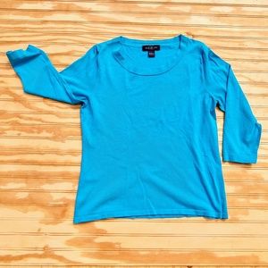 "August Silk" Knit Top - 3/4 Sleeve